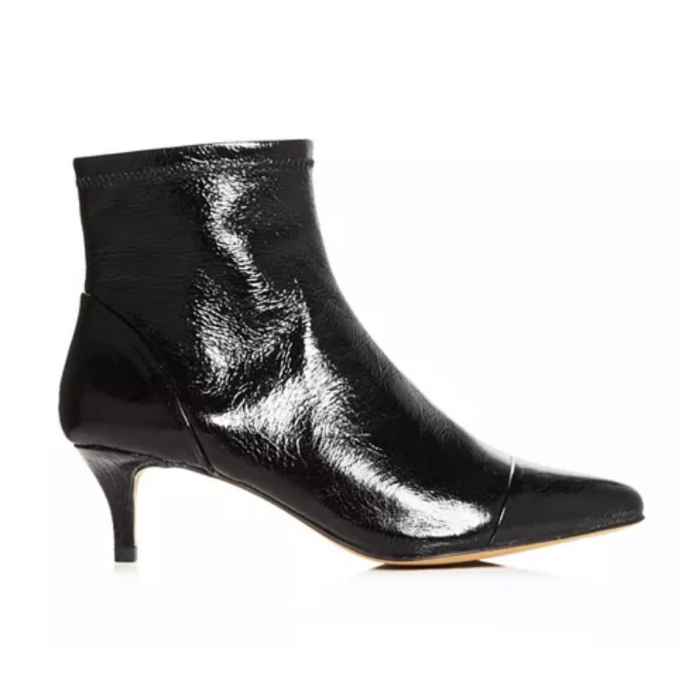 REBECCA MINKOFF Black Leather Booties. - Picture 2 of 7